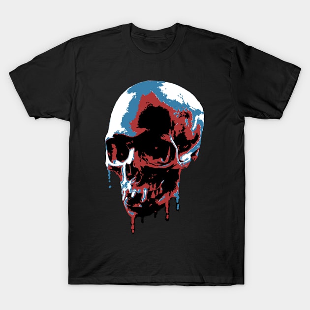 Psychedelic Skull T-Shirt by Minhhang